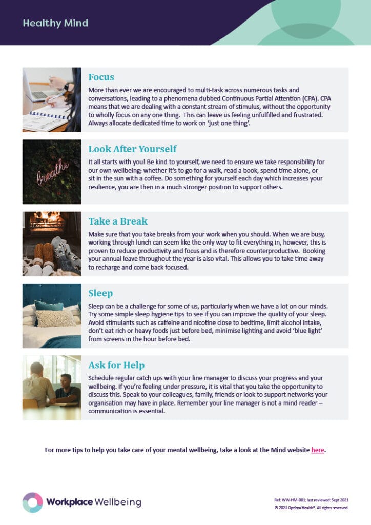 Wellbeing Checklist